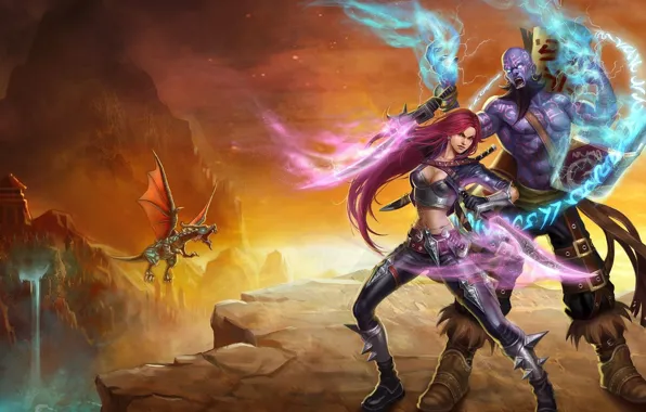 Picture fantasy, the game, art, League of Legends, personage