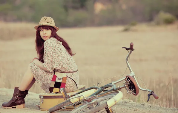 Girl, nature, beauty, singer, asian, Kpop, Korean, Juniel