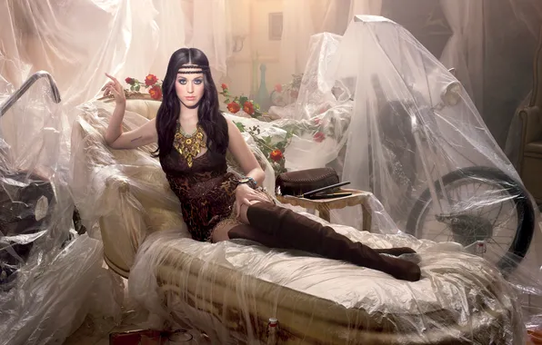 Brunette, Katy Perry, Katy Perry, singer, polyethylene, cellophane