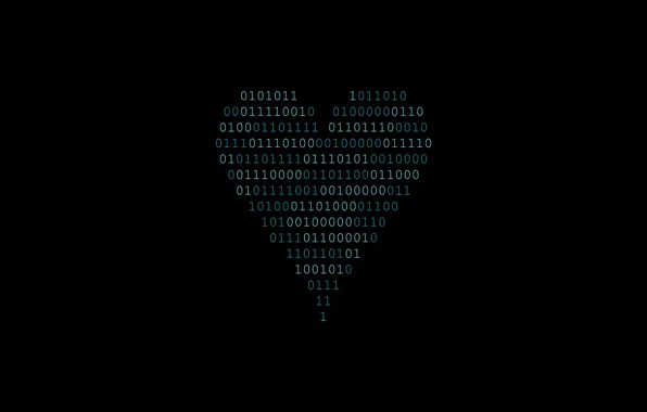 Minimalism, Heart, Background, Art, Binary code, by Random Access, 0101