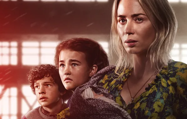 Fiction, poster, Emily Blunt, Emily Blunt, horror, Quiet place 2, A Quiet Place Part II