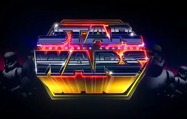 Star Wars, Art, Neon, Stormtroopers, StarWars, The Force Awakens, Star Wars - The Force Awakens, …