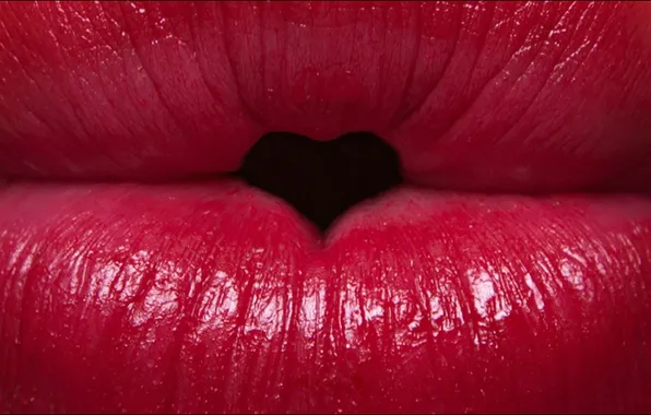 Picture lipstick, lips, hearts