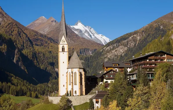 Picture Austria, Village, Alps