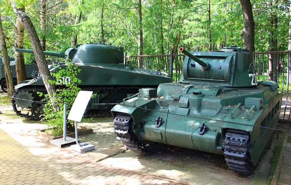 Moscow, UK, USA, Tanks, M4A2 Sherman, Poklonnaya Gora, The Museum of G.O.R.A., Matilda IV