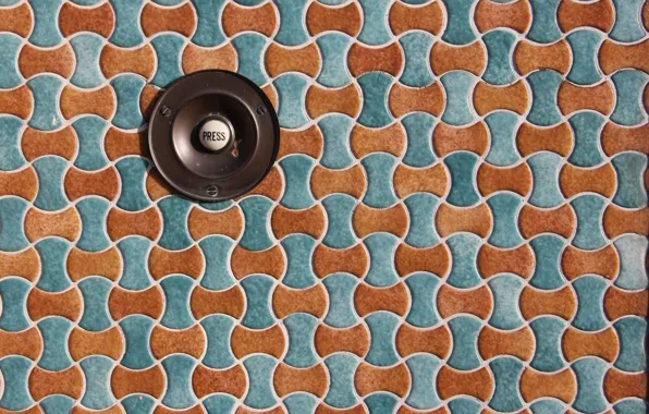 Mosaic, button, Press