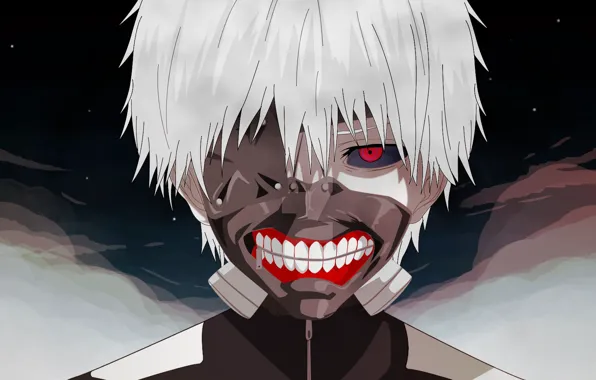 fire, anime, red eyes, Tokyo Ghoul, HD Wallpaper