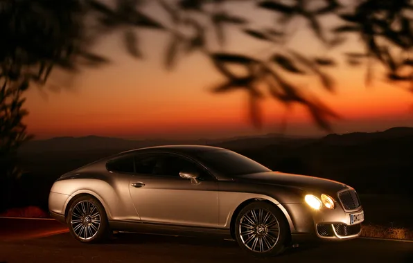 Picture bentley, sunset, continental gt speed