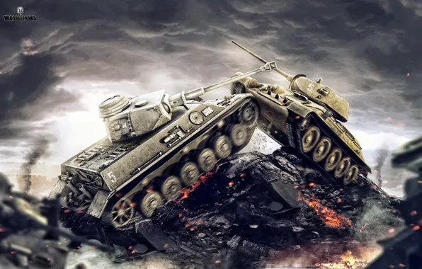 Picture Germany, USSR, T-34, WoT, World of Tanks, World Of Tanks, The situation, Wargaming Net