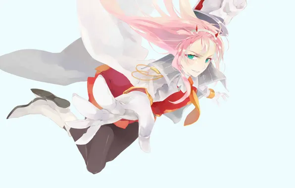 Girl, jump, 002, Darling In The Frankxx, Cute in France, Zero Two