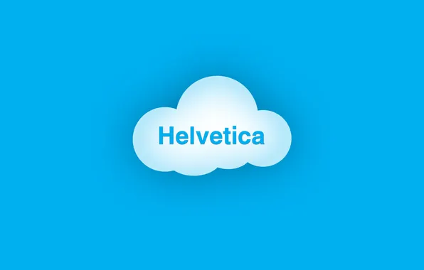 Clouds, blue, blue, clouds, helvetica, Helvetica