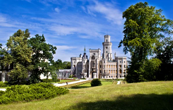 Castle, Wallpapers Czech Republic, in fact the magnitude of the castle over the Vltava