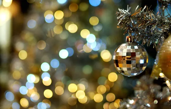 Decoration, lights, mood, holiday, magic, Wallpaper, new year, tree