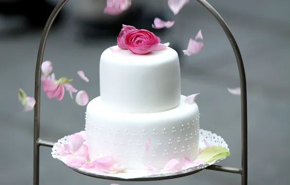 Picture flowers, cake, tiers, Ranunculus, wedding