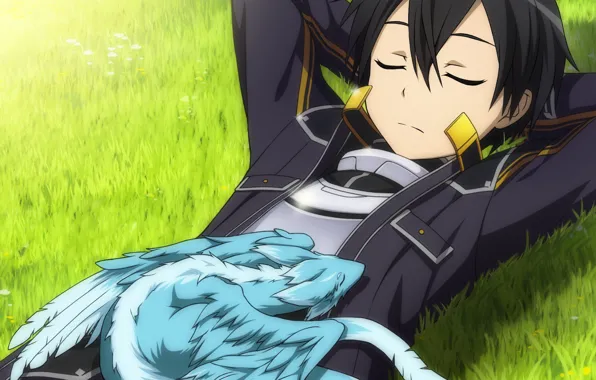 Anime, art, Sword art online, Sword Art Online, Kirito