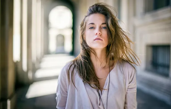 Look, hair, portrait, Coline