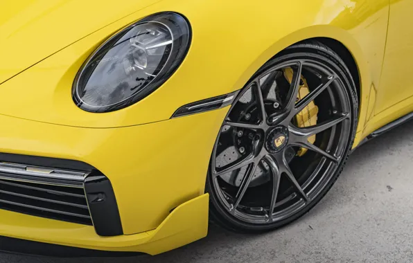 Picture 911, Porsche, Yellow, Turbo S, VAG, Sight, 992