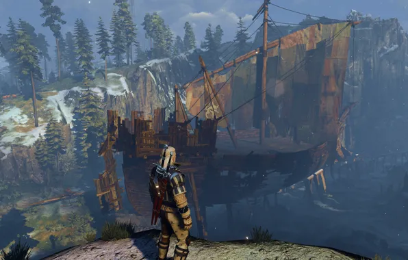 Ship, armor, the Witcher, witcher 3