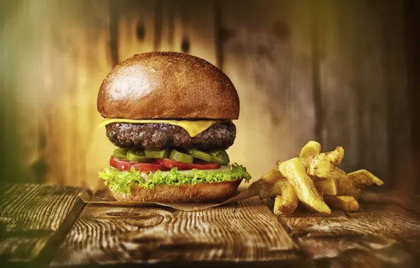 Picture background, food, Hombre burger