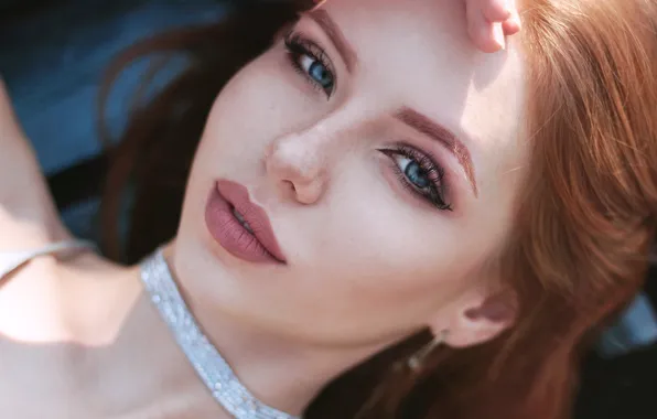 Picture freckles, sponge, the beauty, redhead, Galkonda