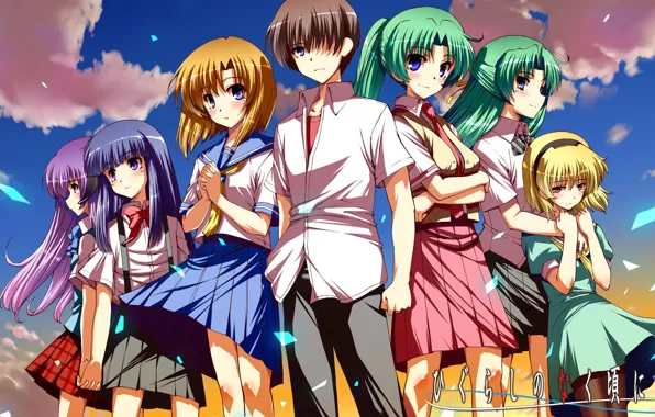 The game, the series, manga, Higurashi no Naku Koro ni, Kai, Keiichi Fall Maebara, Rika …