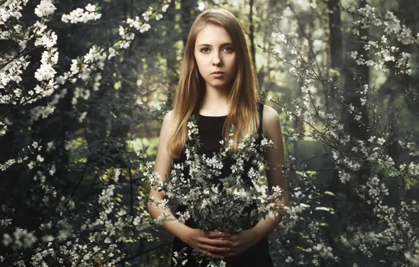 Spring, the beauty, flowering, Valeria, Lera