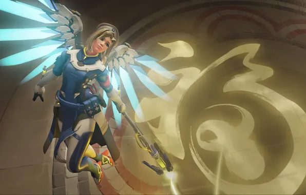 Character, OVERWATCH, Mercy Combat Medic Ziegler Character Skin