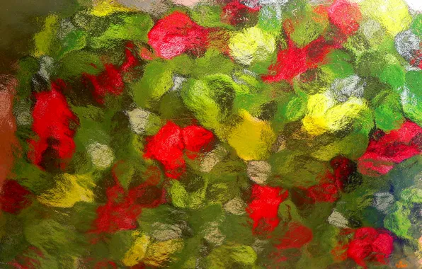 Glass, light, color, relief