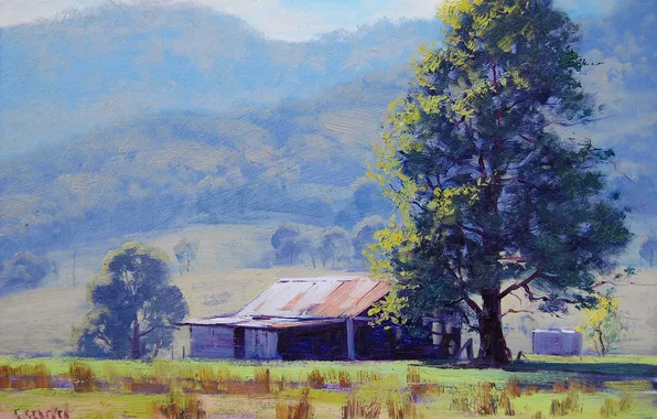 Picture ART, FIGURE, ARTSAUS, OLD FARM SHED