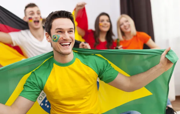 Football, flag, championship, football, flag, World Cup, Brasil, FIFA