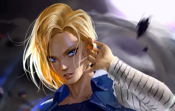 Girl, Look, Art, Dragon ball