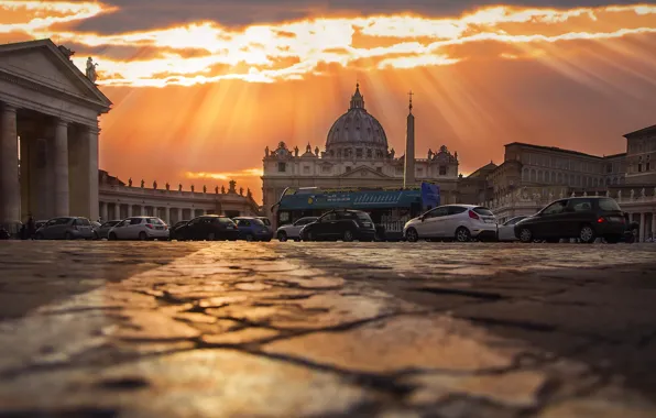 Picture sunset, Rome, Sunset