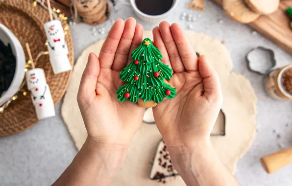 Cookies, Christmas, New year, herringbone, figures, molds, cooking, figure