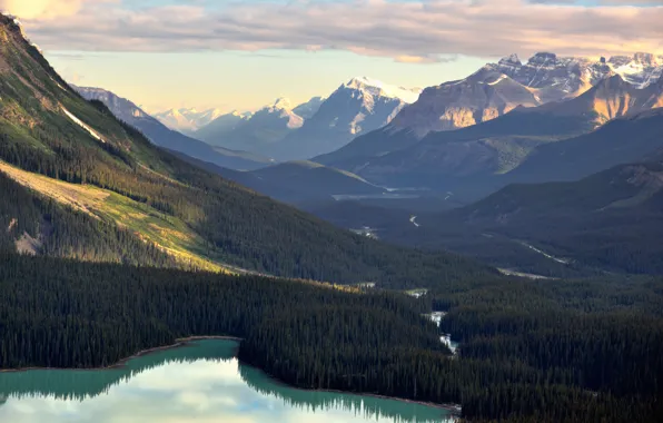 Nature, Mountains, Lake, River, Forest, Landscape, Valley