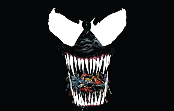 Language, monster, mouth, comics, comic, superheroes, Venom, Venom