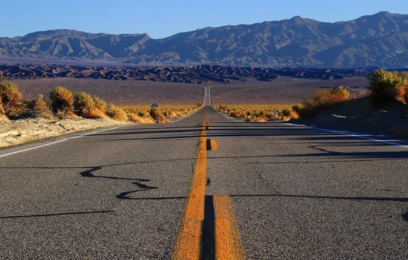 Road, mountains, nature