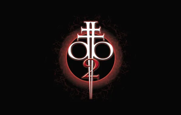 The game, symbol, black background, BloodRayne 2