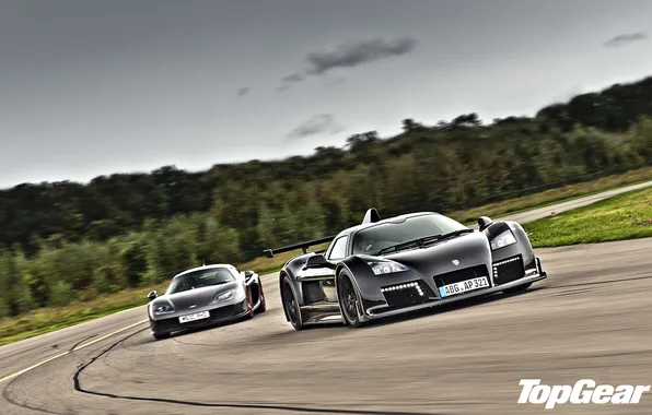 Picture forest, the sky, turn, Gumpert, top gear, and, supercars, Apollo