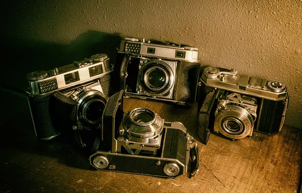 Vintage, cameras, old