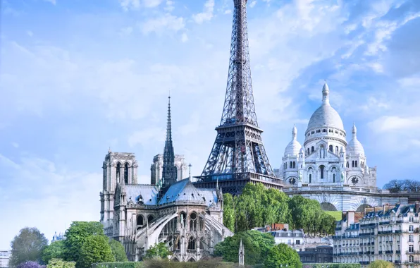Paris, Eiffel tower, Paris, France