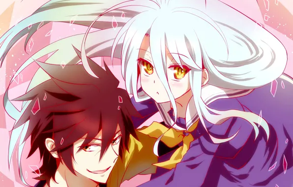 Anime, The game, art, girl, Pair, Anime, guy, two