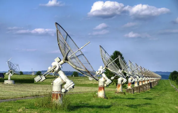 Picture field, background, antenna
