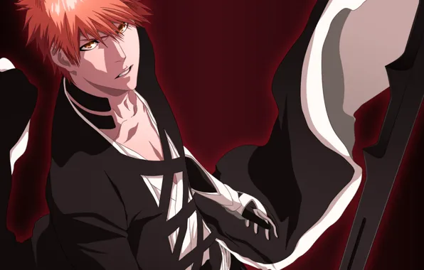 Wallpaper look, guy, Bleach, Bleach, Ichigo Kurosaki for mobile and ...