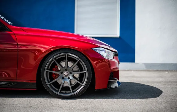 Picture BMW, BMW, Red, F30, Side, Kasna