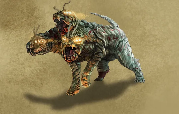 Background, beast, Cerberus
