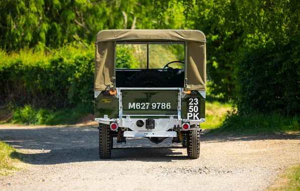 Rear view, 1948, retro cars, Utility, retro cars, Land Rover 80, Land Rover 80 Utility