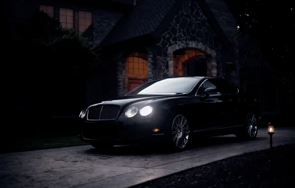Picture car, coupe, twilight, Bentley, bentley continental gt
