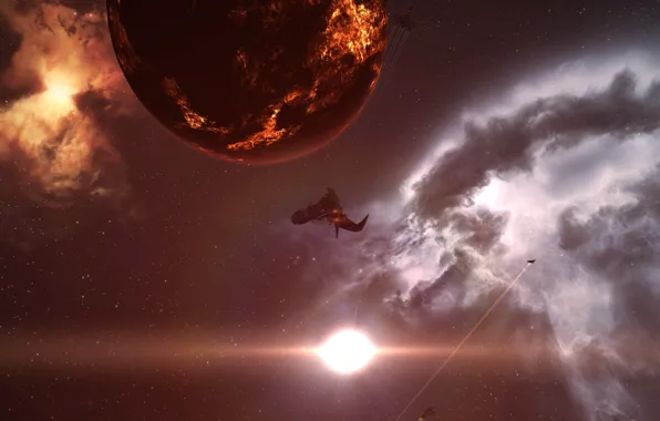 Picture space, nebula, EVE Online