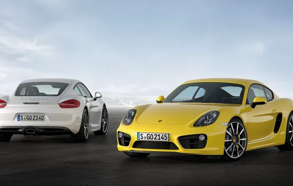 Porsche, Cayman, sportcar, auto, yellow, porsche wallpaper, cayman s