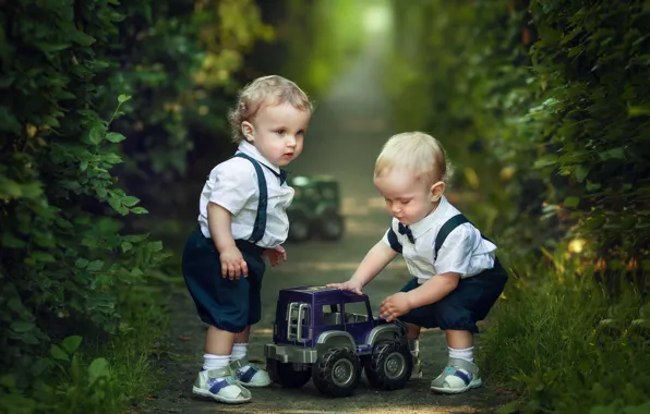 Children, machine, boys